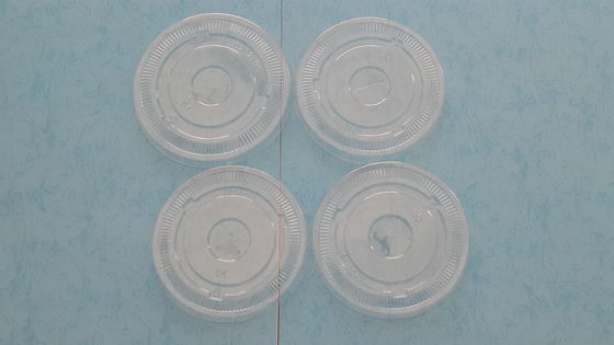 China PET 90 mm de diâmetro Limpar o papel horizontalmente Cup tampas para Bebida Fresca copos de papel fornecedor