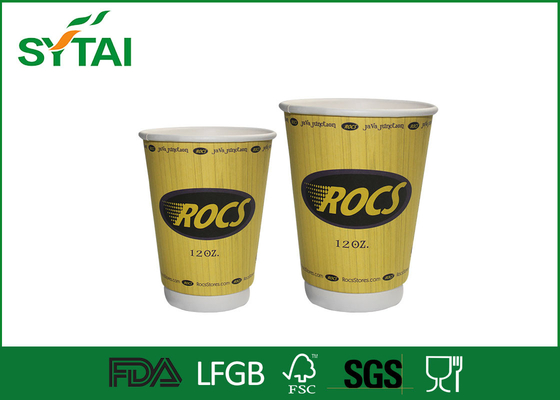 China Copos de papel dobro amigáveis de parede de Eco, copo de café biodegradável do papel 16oz fornecedor